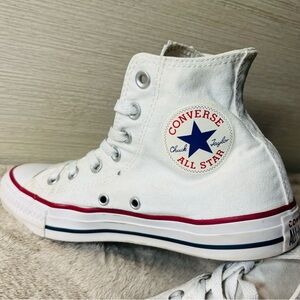 Unisex Converse ALL STAR White High-Top Sneakers  Sz. 5 Men’s-W
